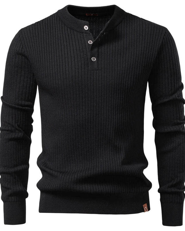 Long Sleeve Polo Shirt for Men - Casual Autumn Fit