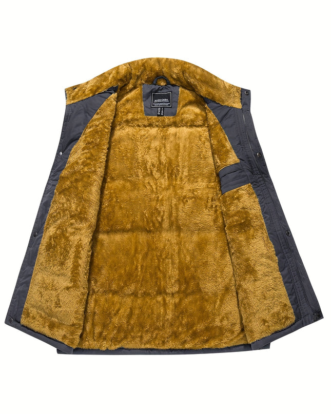 MAGNIVIT Men's Windproof Vest - Fleece Lining for Outdoor Activities