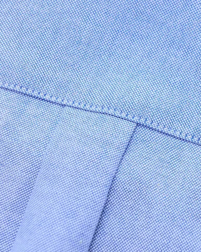 Men's 100% Cotton Long Sleeve Dress Shirt - Oxford Plaid Style