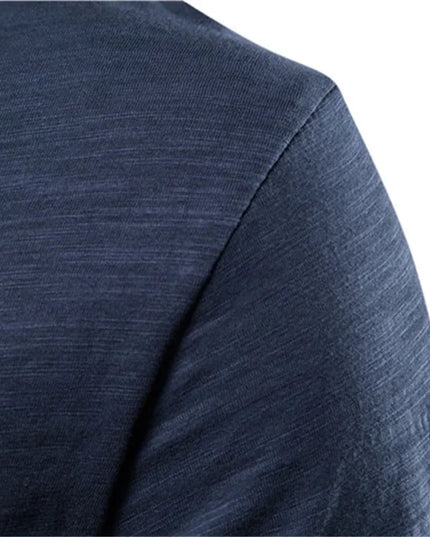 Men's 100% Cotton V-Neck T-Shirt - Slim Fit Casual Top