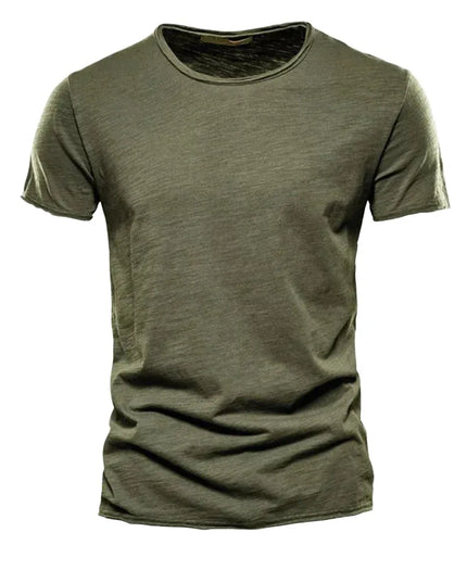 Men's 100% Cotton V-Neck T-Shirt - Slim Fit Casual Top