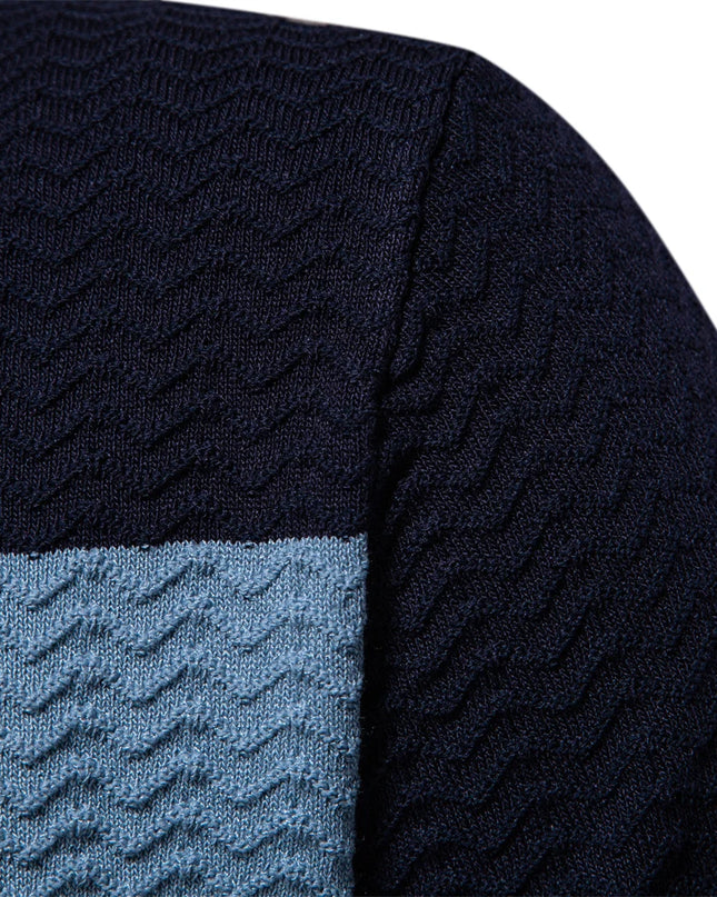 Men's 2024 Summer Ribbed Knit Polo Shirt - Short Sleeve Cool Fit