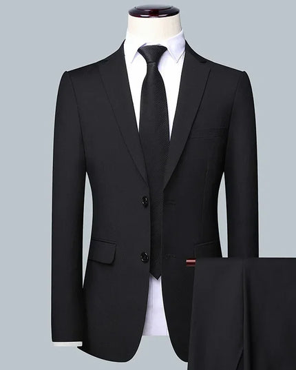 Men's 3-Piece Suit Set - Blazer, Vest, Trousers for Formal Events