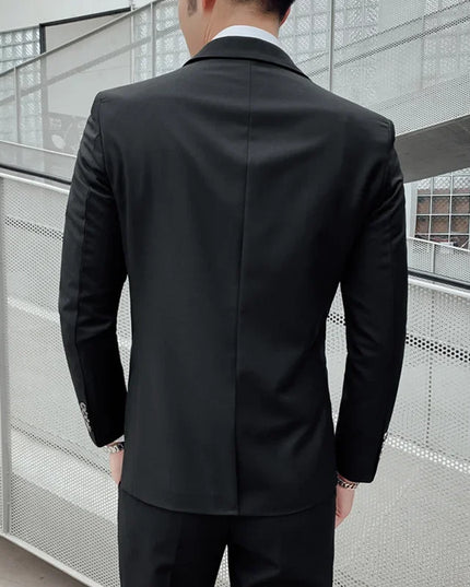 Men's 6XL Slim Fit Suit - Blazer, Vest & Pants for Casual Style