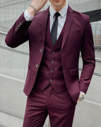 wine red 2 buttons