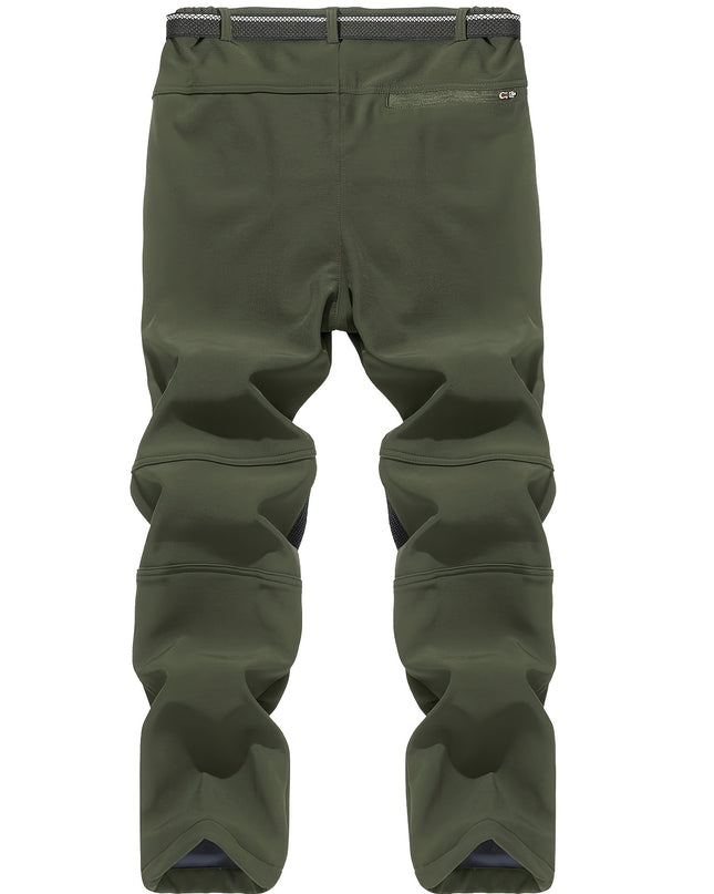 Men's All-Season Cargo Hiking Pants - Quick-Dry, Reinforced Knees