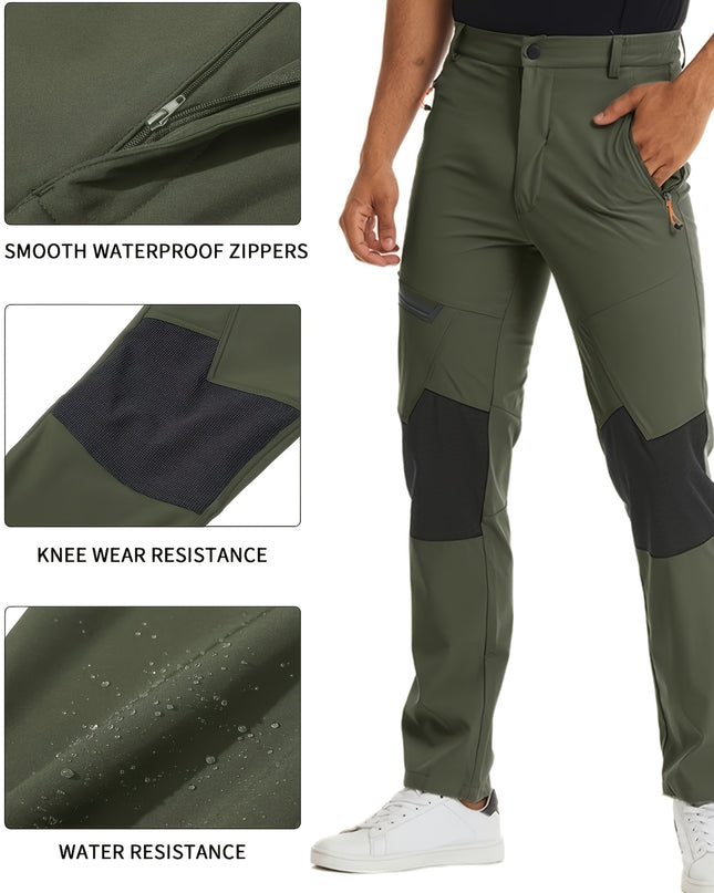 Men's All-Season Cargo Hiking Pants - Quick-Dry, Reinforced Knees