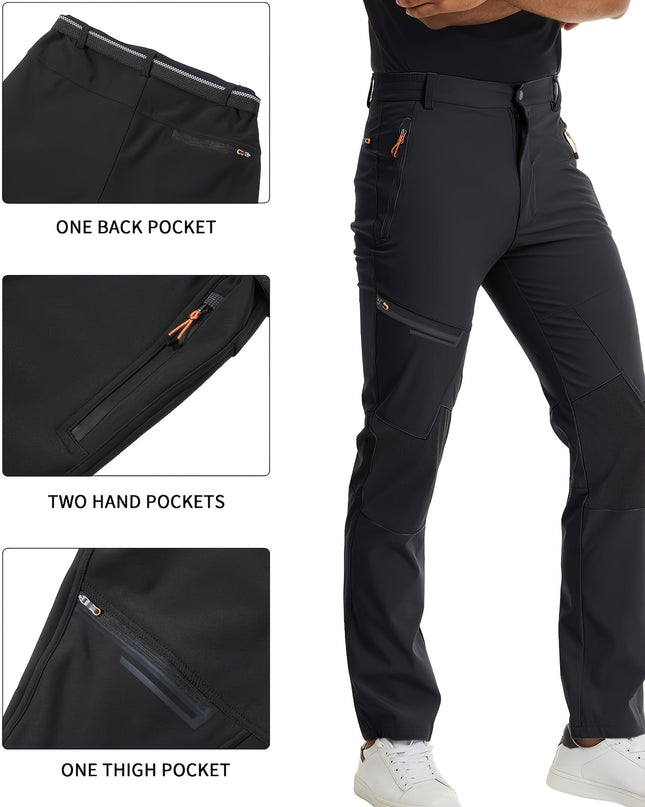 Men's All-Season Cargo Hiking Pants - Quick-Dry, Reinforced Knees