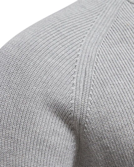 Men's Autumn Cotton Zipper Cardigan - Warm Casual Sweater