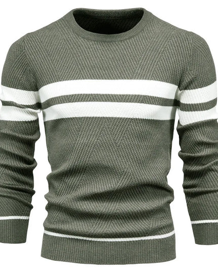 Men's Autumn Pullover - O-Neck Casual Slim Sweater