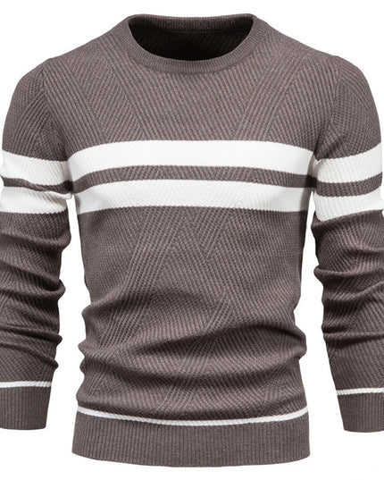 Men's Autumn Pullover - O-Neck Casual Slim Sweater