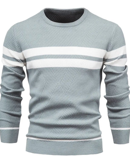 Men's Autumn Pullover - O-Neck Casual Slim Sweater