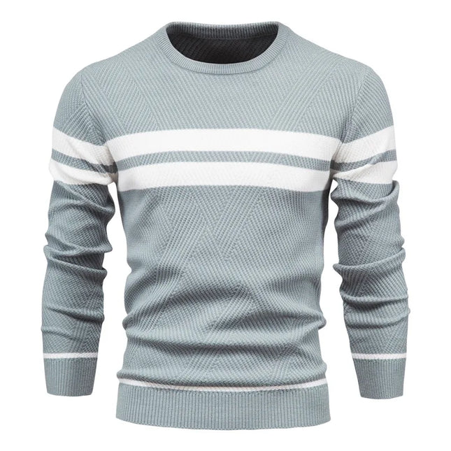 Men's Autumn Pullover - O-Neck Casual Slim Sweater