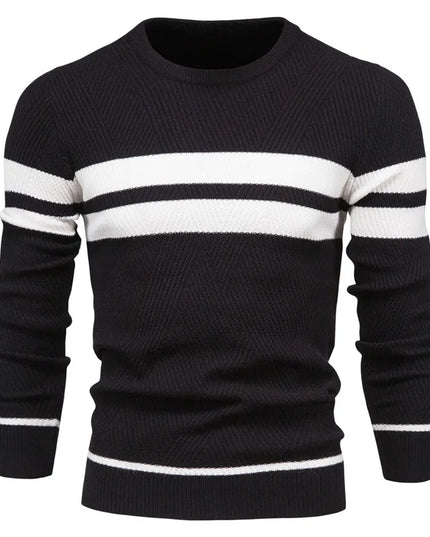 Men's Autumn Pullover - O-Neck Casual Slim Sweater
