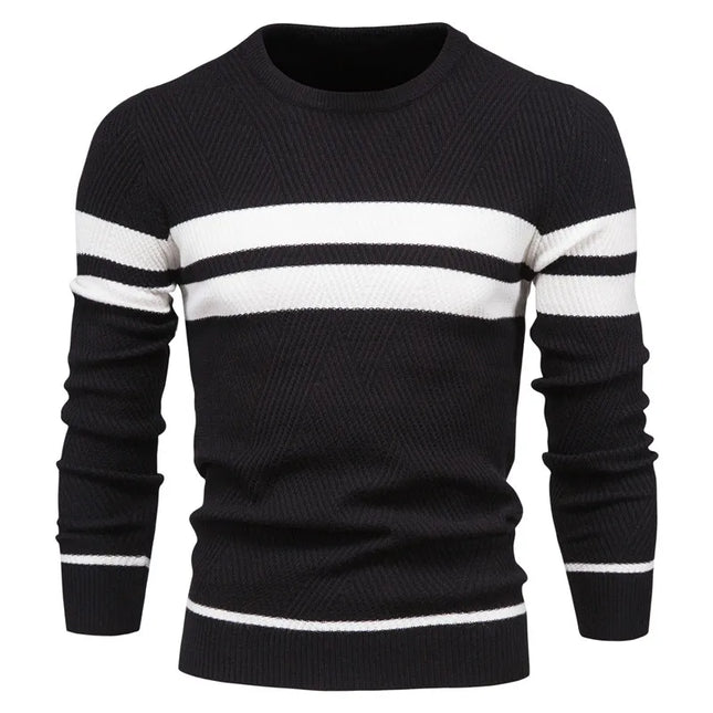 Men's Autumn Pullover - O-Neck Casual Slim Sweater