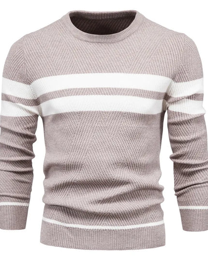Men's Autumn Pullover - O-Neck Casual Slim Sweater