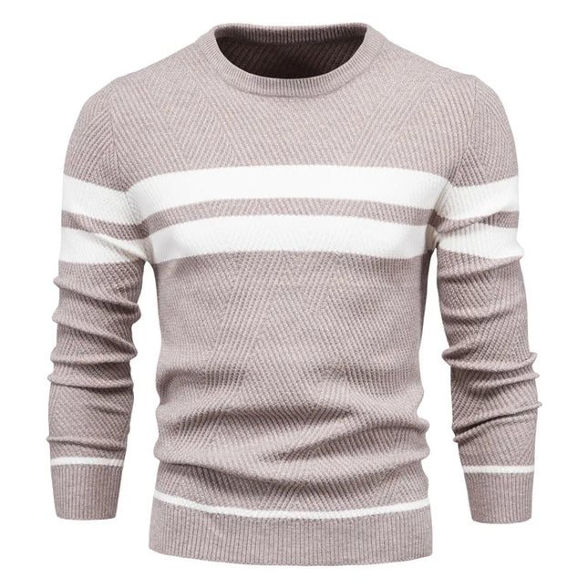 Men's Autumn Pullover - O-Neck Casual Slim Sweater