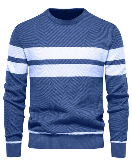 Men's Autumn Pullover - O-Neck Casual Slim Sweater