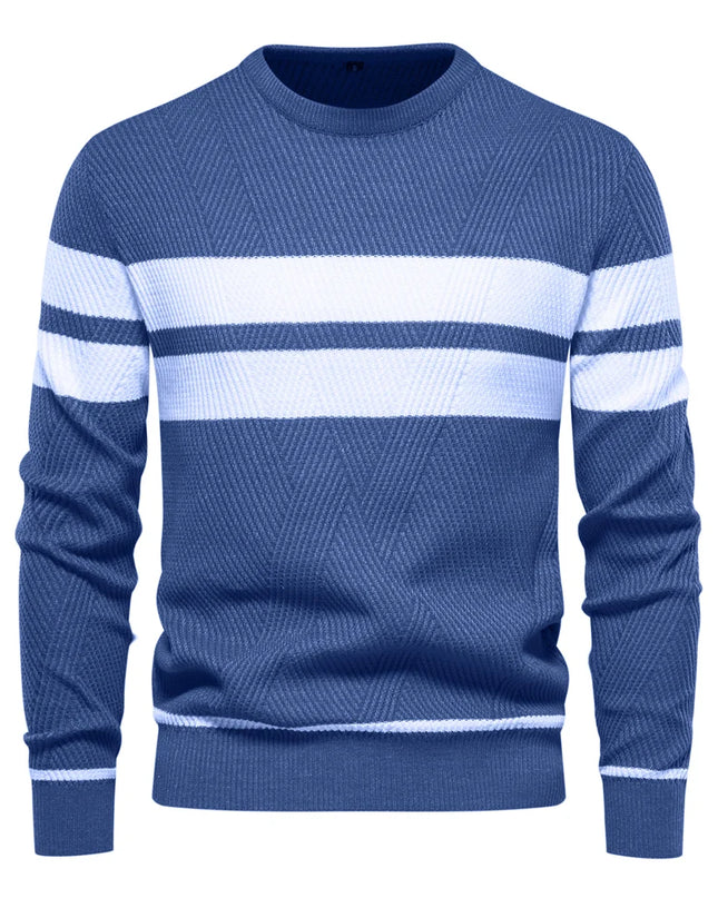 Men's Autumn Pullover - O-Neck Casual Slim Sweater