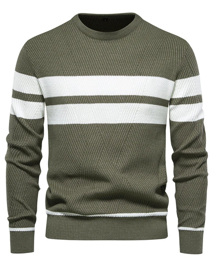 Men's Autumn Pullover - O-Neck Casual Slim Sweater