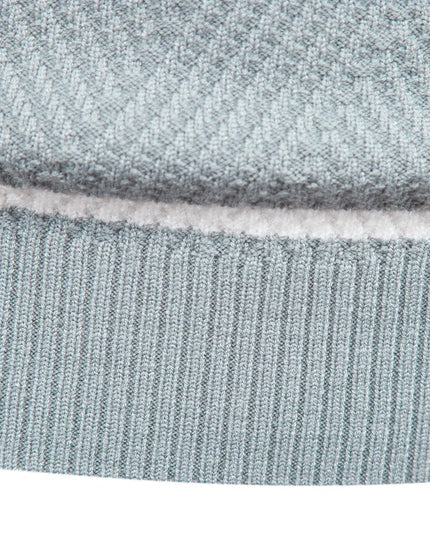 Men's Autumn Pullover Sweater - O-neck Patchwork Casual Fashion
