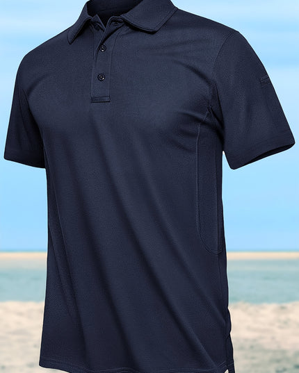 Men's Breathable Short-Sleeve Shirt - Moisture-Wicking & Quick-Dry