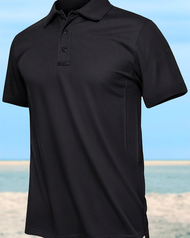 Men's Breathable Short-Sleeve Shirt - Moisture-Wicking & Quick-Dry