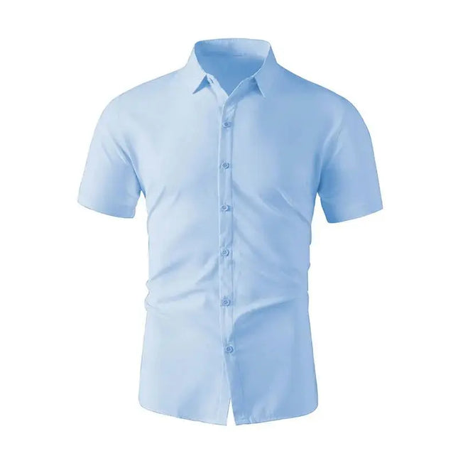 Men's Business Casual Short Sleeve Shirt - Soft, No Iron, Versatile