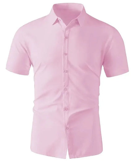 Men's Business Casual Short Sleeve Shirt - Soft, No Iron, Versatile