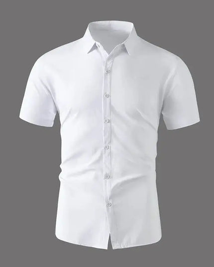 Men's Business Casual Short Sleeve Shirt - Soft, No Iron, Versatile