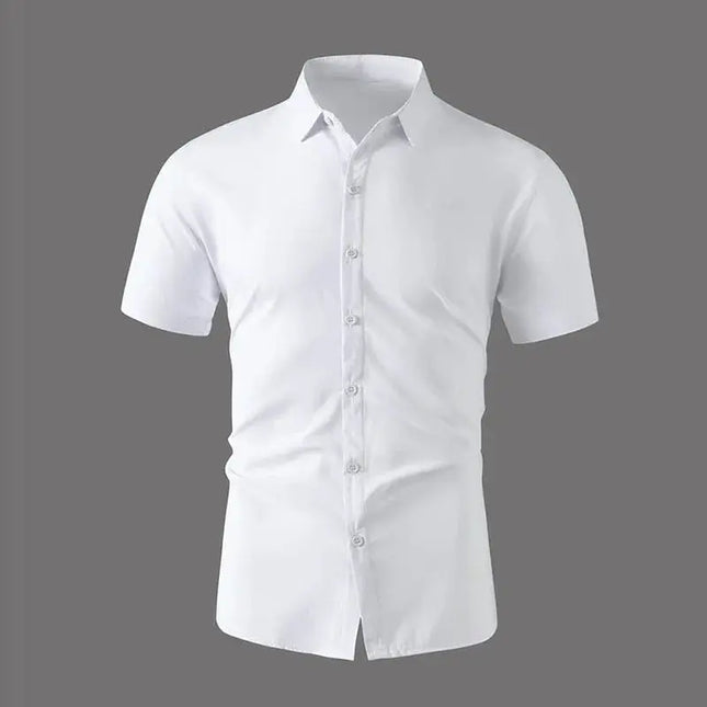 Men's Business Casual Short Sleeve Shirt - Soft, No Iron, Versatile