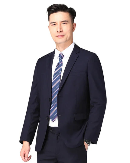 Men's Business Suit Set - Blazer & Pants for Professional Style