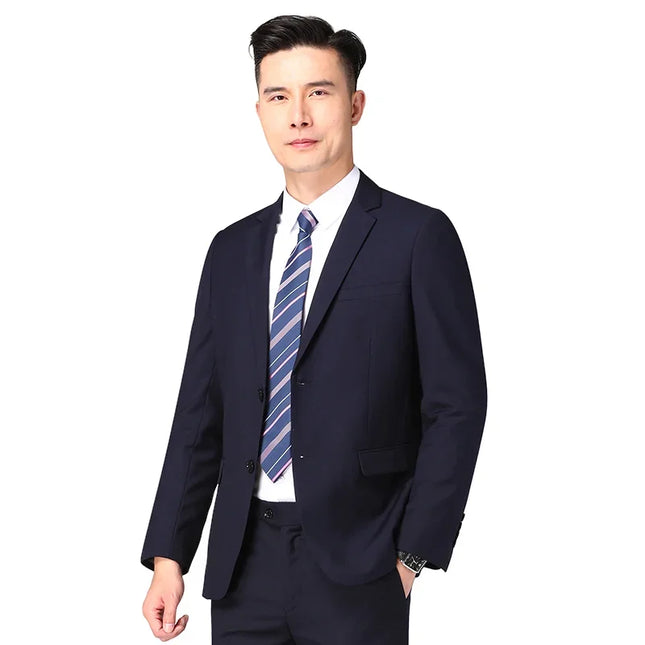Men's Business Suit Set - Blazer & Pants for Professional Style
