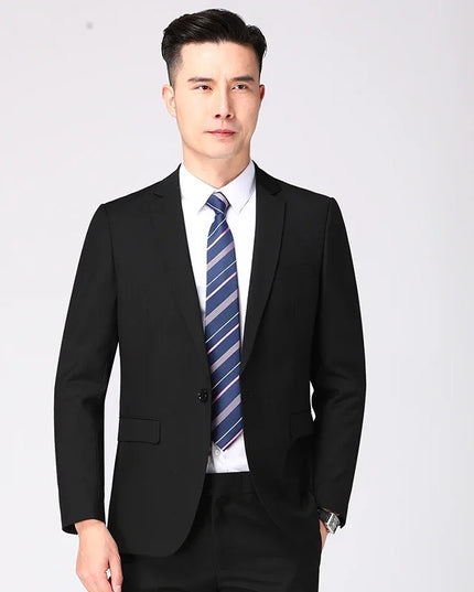Men's Business Suit Set - Blazer & Pants for Professional Style