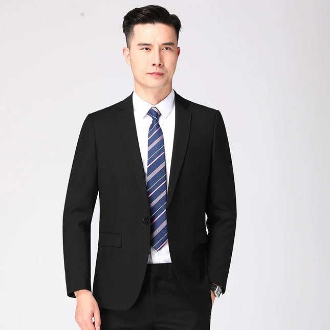 Men's Business Suit Set - Blazer & Pants for Professional Style