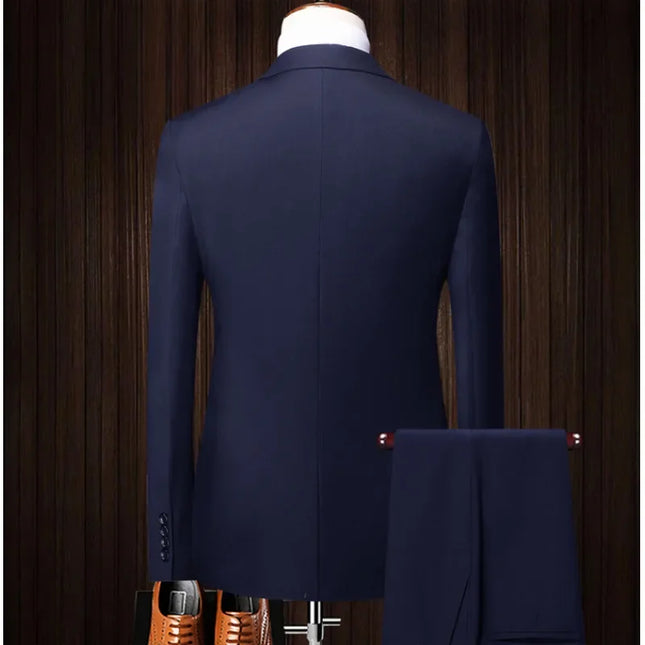 Men's Business Suit Set - Blazer & Pants for Professional Style
