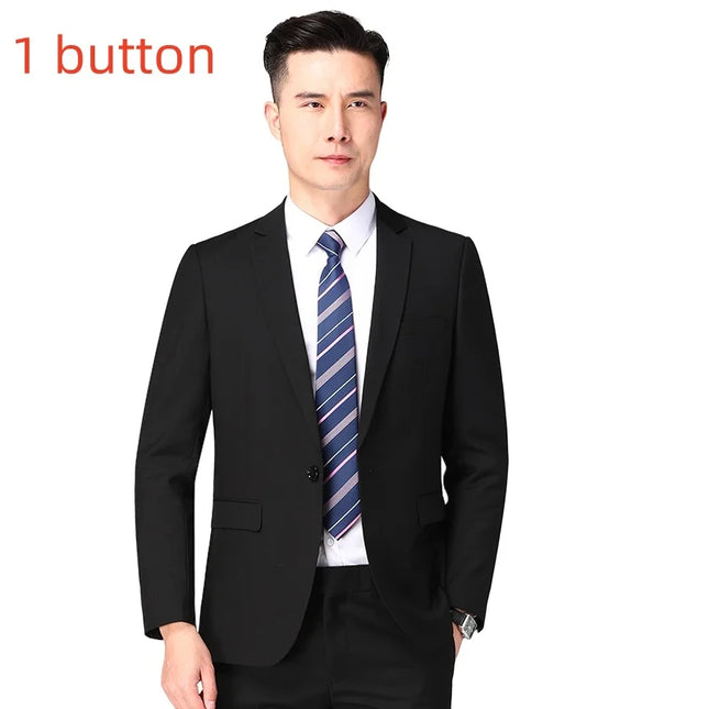 Men's Business Suit Set - Blazer & Pants for Professional Style