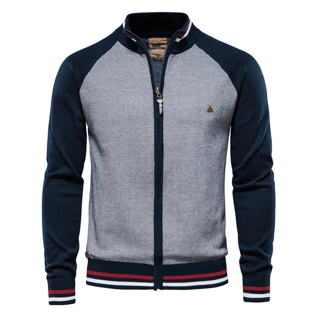Men’s Cardigan - High-Quality Cotton Streetwear Sweater