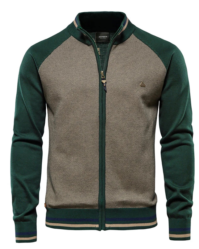 Men’s Cardigan - High-Quality Cotton Streetwear Sweater
