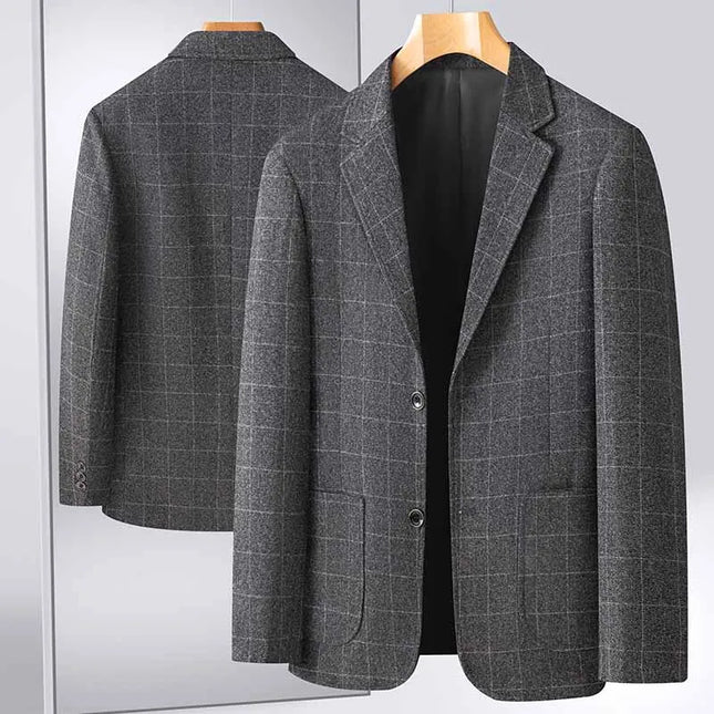 Men's Casual Blazer - British Style for Business and Fashion