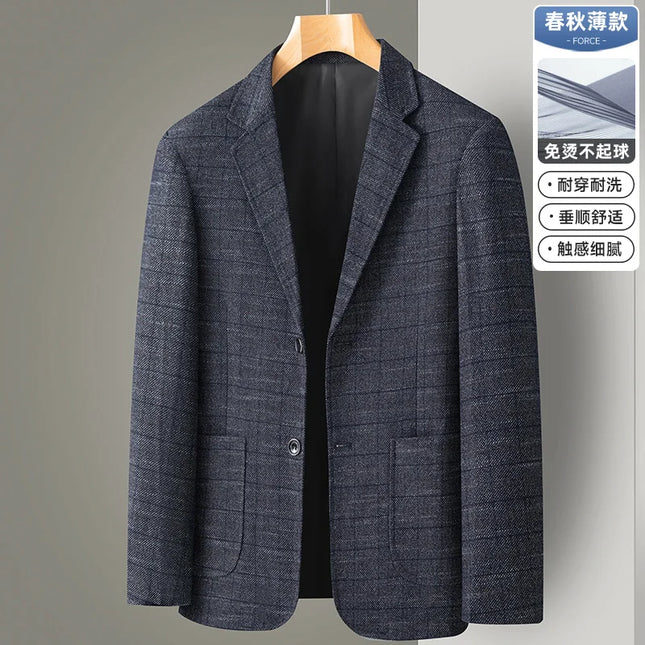 Men's Casual Blazer - British Style for Business and Fashion