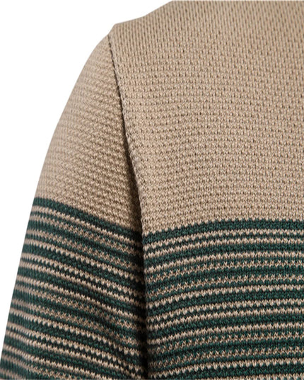 Men’s Casual Cotton Sweater - Fashion O-Neck Pullover
