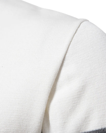 Men's Casual Cotton Sweater - Zipper Puller, Warm Winter Wear