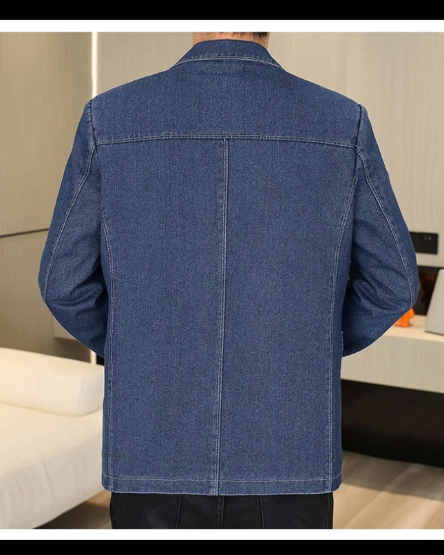 Men's Casual Denim Blazer - Ultra-Thin, Breathable Design for Versatility