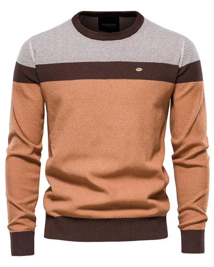 Men's Casual O-neck Cotton Sweater - Winter Knit Pullover