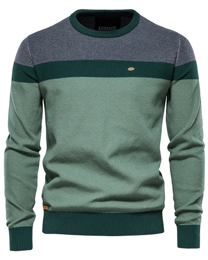 Men's Casual O-neck Cotton Sweater - Winter Knit Pullover