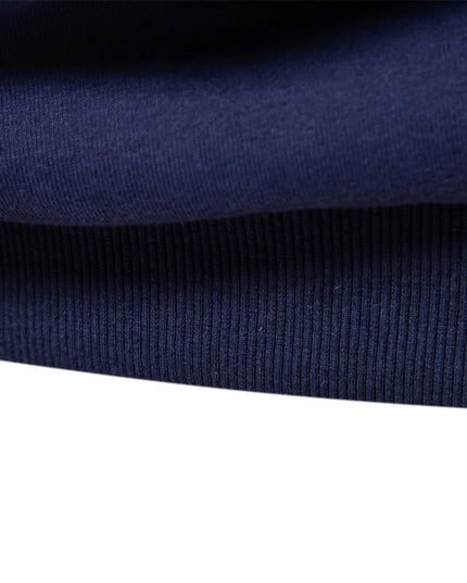 Men's Casual Polo Neck Sweatshirt - Quality Cotton Blend