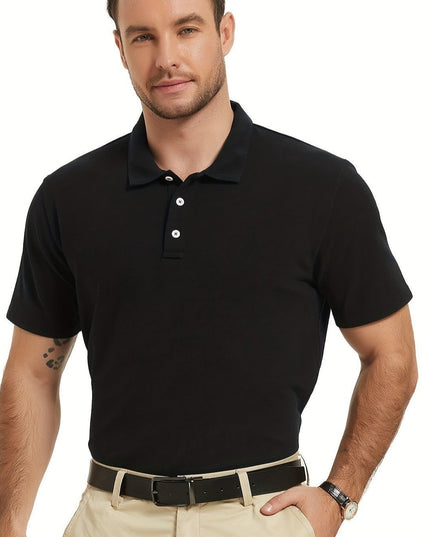 Men's Casual Polo Shirt - Breathable & Loose Fit for Outdoors