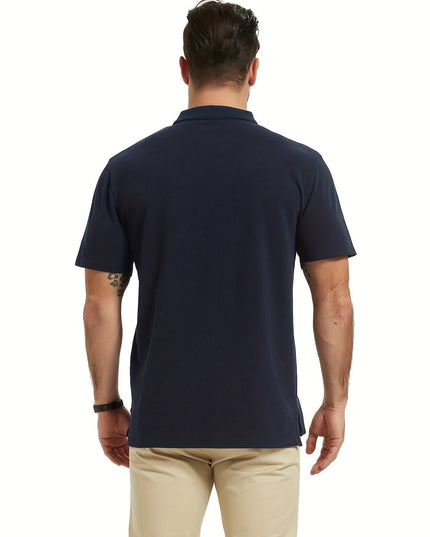 Men's Casual Polo Shirt - Breathable & Loose Fit for Outdoors