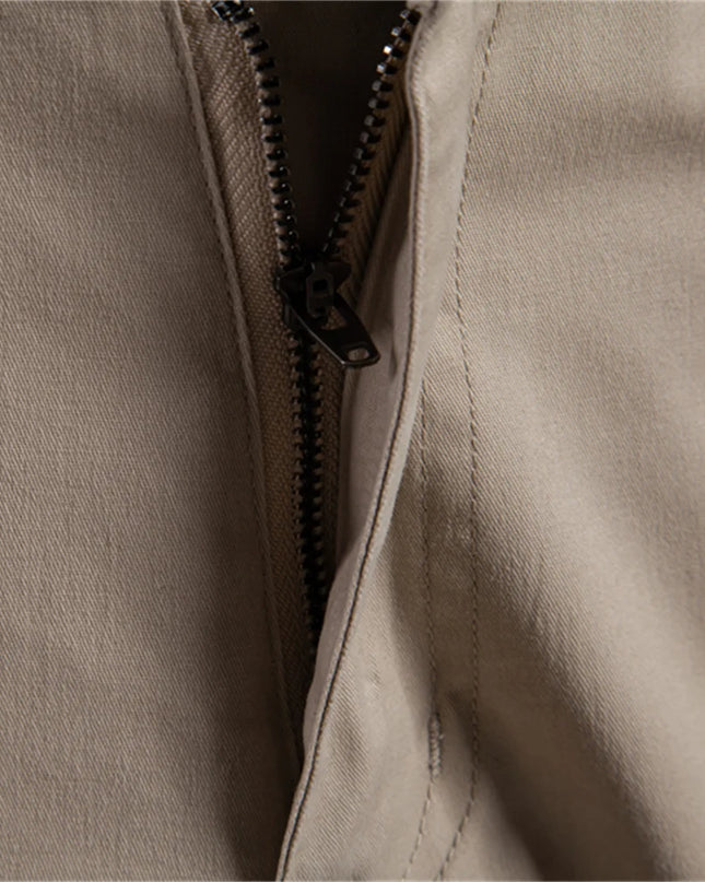 Men's Casual Shorts - 100% Cotton, Elastic Waist, Slim Fit